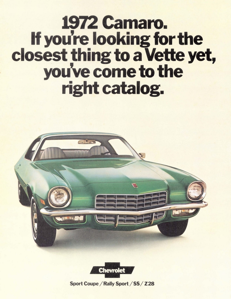 1972 Chev Camaro Brochure Page 5